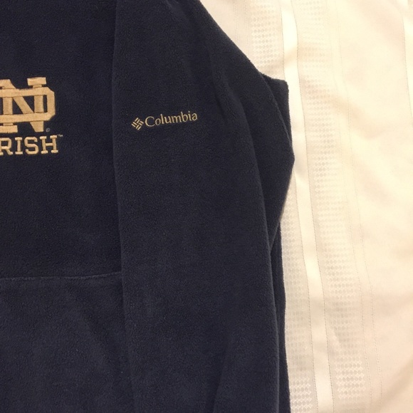 Columbia Notre Dame Embroidered Hoodie Youth Large - Picture 7 of 8